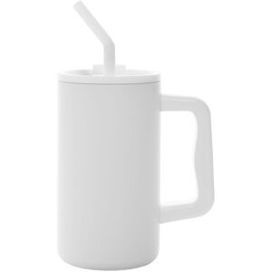 XD Design Cube Stainless Steel 800ml Travel Mug in White White XD Design Cube Stainless Steel 800ml Travel Mug in White White