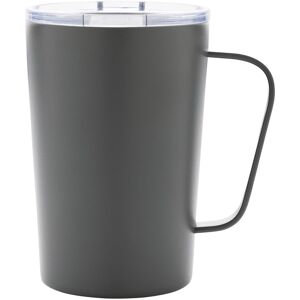 XD Design Modern Stainless Steel Mug With Lid in Grey Grey XD Design Modern Stainless Steel Mug With Lid in Grey Grey