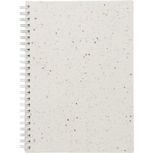 MidOcean Seed Ring Soft Cover Seed Paper A5 Notepad in White White MidOcean Seed Ring Soft Cover Seed Paper A5 Notepad in White White