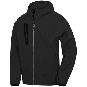 Result Men's Hooded 3 Layer Printable Soft Shell Jacket in Black Size: Small Black S Result Men's Hooded 3 Layer Printable Soft Shell Jacket in Black Size: Small Black S