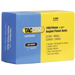 Tacwise 16g Angled Finish Nails Multicolor Tacwise 16g Angled Finish Nails Multicolor