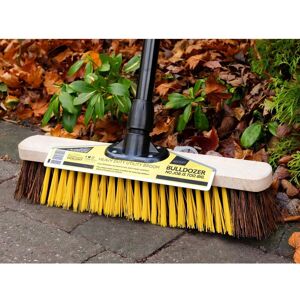 Bulldozer Heavy-duty Utility Broom With Metal Scraper 380mm (15in) Multicolor Bulldozer Heavy-duty Utility Broom With Metal Scraper 380mm (15in) Multicolor