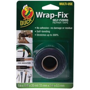 Shurtape Duck Tape Wrap-fix Self-fusing Repair Tape 25mm X 3m in Black Black Shurtape Duck Tape Wrap-fix Self-fusing Repair Tape 25mm X 3m in Black Black