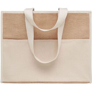 MidOcean Campo De Geli Jute Canvas Cooler Bag in Beige Beige MidOcean Campo De Geli Jute Canvas Cooler Bag in Beige Beige