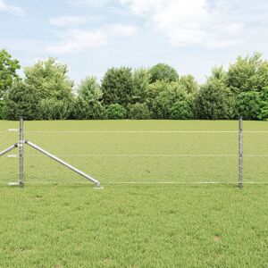 Berkfield Home Fencing Set Set of 2 Galvanised steel 25 x 0.5 m Durable in Silver Silver Berkfield Home Fencing Set Set of 2 Galvanised steel 25 x 0.5 m Durable in Silver Silver