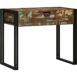 Berkfield Home Dressing Table 90x50x75 cm Solid Wood Reclaimed in Brown Size: 90 x 50 x 75 cm Brown 90 x 50 x 75 cm Berkfield Home Dressing Table 90x50x75 cm Solid Wood Reclaimed in Brown Size: 90 x 50 x 75 cm Brown 90 x 50 x 75 cm