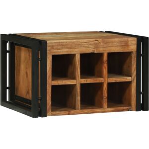 Berkfield Home Wine Rack 46x35x27.5 cm Solid Acacia Wood in Brown Brown 46x35x27.5 cm Berkfield Home Wine Rack 46x35x27.5 cm Solid Acacia Wood in Brown Brown 46x35x27.5 cm