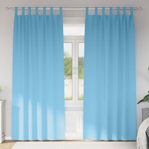 Berkfield Home Curtains with Curtains 2 pcs Light blue 245 x 140 cm Polyester Multicolor 245 x 140 cm Berkfield Home Curtains with Curtains 2 pcs Light blue 245 x 140 cm Polyester Multicolor 245 x 140 cm