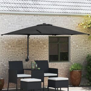 Berkfield Home Garden Parasol Black 248, 5 x 247, 5 x 119 cm Fabric Black 5 x 119 cm Berkfield Home Garden Parasol Black 248, 5 x 247, 5 x 119 cm Fabric Black 5 x 119 cm