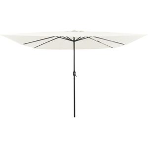 Berkfield Home Square Garden Parasol with LED Lights 295x245 cm Sand White Multicolor 295x245 cm Berkfield Home Square Garden Parasol with LED Lights 295x245 cm Sand White Multicolor 295x245 cm