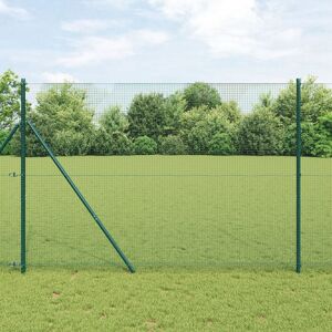 Berkfield Home Welded Wire Fence Green 1, 6x10 m Steel Green Berkfield Home Welded Wire Fence Green 1, 6x10 m Steel Green