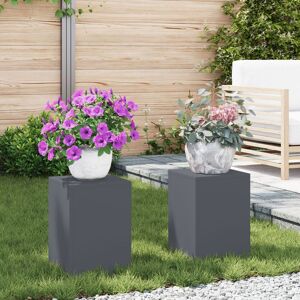 Berkfield Home Outdoor Plant Stands Pillar 2 pcs Anthracite 24x24x35 cm Steel Size: 24 x 24 x 35 cm Multicolor 24 x 24 x 35 cm Berkfield Home Outdoor Plant Stands Pillar 2 pcs Anthracite 24x24x35 cm Steel Size: 24 x 24 x 35 cm Multicolor 24 x 24 x 35 cm