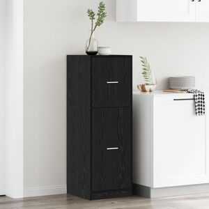 Berkfield Home Apothecary Cabinet Black Oak 40x41x118 cm Engineered Wood Size: 40 x 41 x 118 cm Black 40 x 41 x 118 cm Berkfield Home Apothecary Cabinet Black Oak 40x41x118 cm Engineered Wood Size: 40 x 41 x 118 cm Black 40 x 41 x 118 cm
