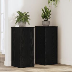 Berkfield Home Plant Stands 2 pcs Black Oak 30x30x70 cm Engineered Wood Size: 30 x 30 x 70 cm Black 30 x 30 x 70 cm Berkfield Home Plant Stands 2 pcs Black Oak 30x30x70 cm Engineered Wood Size: 30 x 30 x 70 cm Black 30 x 30 x 70 cm