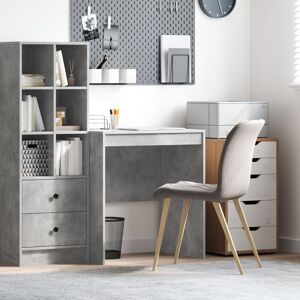 Berkfield Home Writing Desk Concrete grey MDF with concrete look 70 x 50 x 76 cm Grey 70 x 50 x 76 cm Berkfield Home Writing Desk Concrete grey MDF with concrete look 70 x 50 x 76 cm Grey 70 x 50 x 76 cm
