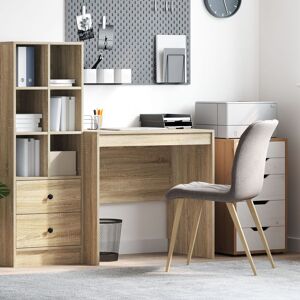 Berkfield Home Desk Sonoma Oak 80x50x76 cm Engineered Wood in Brown Size: 80 x 50 x 76 cm Brown 80 x 50 x 76 cm Berkfield Home Desk Sonoma Oak 80x50x76 cm Engineered Wood in Brown Size: 80 x 50 x 76 cm Brown 80 x 50 x 76 cm
