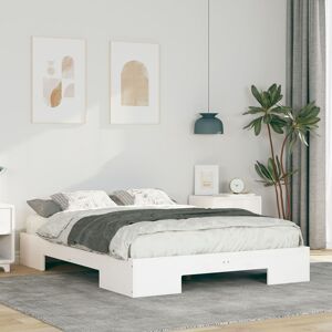 Berkfield Home Floor Bed Frame with Storage White 140 x 190 cm Solid pine wood White 140 x 190 cm Berkfield Home Floor Bed Frame with Storage White 140 x 190 cm Solid pine wood White 140 x 190 cm