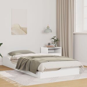 Berkfield Home Floor Bed Frame with Drawer White 80 x 200 cm Solid pine wood White 80 x 200 cm Berkfield Home Floor Bed Frame with Drawer White 80 x 200 cm Solid pine wood White 80 x 200 cm