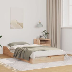 Berkfield Home Floor Bed Frame Brown 75 x 190 cm Solid pine wood in Beige Beige 75 x 190 cm Berkfield Home Floor Bed Frame Brown 75 x 190 cm Solid pine wood in Beige Beige 75 x 190 cm
