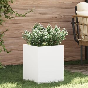 Berkfield Home Garden Planter White 32 x 32 x 40 cm Cold-rolled steel White 32 x 32 x 40 cm Berkfield Home Garden Planter White 32 x 32 x 40 cm Cold-rolled steel White 32 x 32 x 40 cm