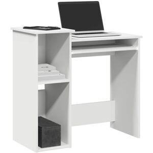 Berkfield Home Desk with Shelves White 84x40x78 cm Engineered Wood Size: 84 x 40 x 78 cm White 84 x 40 x 78 cm Berkfield Home Desk with Shelves White 84x40x78 cm Engineered Wood Size: 84 x 40 x 78 cm White 84 x 40 x 78 cm