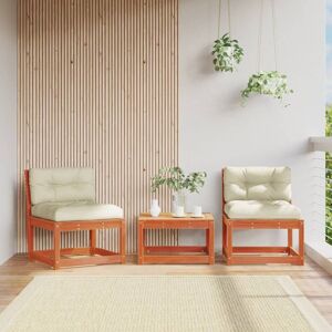 Berkfield Home Garden Sofas with Cushions 2pcs Wax Brown Solid Wood Pine Brown Berkfield Home Garden Sofas with Cushions 2pcs Wax Brown Solid Wood Pine Brown