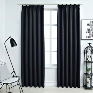 Berkfield Home Blackout Curtains with Hooks 2 pcs Anthracite 140x175 cm Multicolor 140x175 cm Berkfield Home Blackout Curtains with Hooks 2 pcs Anthracite 140x175 cm Multicolor 140x175 cm