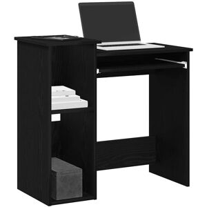 Berkfield Home Desk with Shelves Black 84x40x78 cm Engineered Wood Size: 84 x 40 x 78 cm Black 84 x 40 x 78 cm Berkfield Home Desk with Shelves Black 84x40x78 cm Engineered Wood Size: 84 x 40 x 78 cm Black 84 x 40 x 78 cm