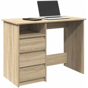 Berkfield Home Desk Sonoma Oak 102x50x75 cm Engineered Wood in Brown Size: 102 x 50 x 75 cm Brown 102 x 50 x 75 cm Berkfield Home Desk Sonoma Oak 102x50x75 cm Engineered Wood in Brown Size: 102 x 50 x 75 cm Brown 102 x 50 x 75 cm