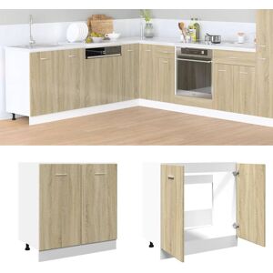 Berkfield Home Bottom Cabinet Lyon Sonoma Oak 80x46x81.5 cm Engineered Wood in Brown Brown 80x46x81.5 cm Berkfield Home Bottom Cabinet Lyon Sonoma Oak 80x46x81.5 cm Engineered Wood in Brown Brown 80x46x81.5 cm