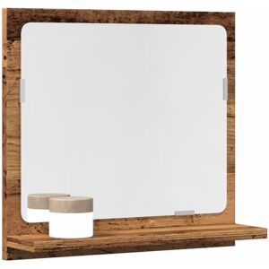 Berkfield Home Bathroom Mirror Cabinet Old Wood 40x11x37 cm Engineered Wood in Brown Size: 40 x 11 x 37 cm Brown 40 x 11 x 37 cm Berkfield Home Bathroom Mirror Cabinet Old Wood 40x11x37 cm Engineered Wood in Brown Size: 40 x 11 x 37 cm Brown 40 x 11 x 37 cm