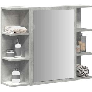 Berkfield Home Bathroom Mirror Cabinet Concrete Grey 80x20.5x64 cm Engineered Wood Grey 80x20.5x64 cm Berkfield Home Bathroom Mirror Cabinet Concrete Grey 80x20.5x64 cm Engineered Wood Grey 80x20.5x64 cm