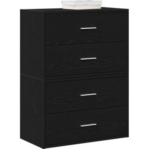Berkfield Home Cabinets with 2 Drawers 2 pcs Black Oak 60x31x40 cm Engineered Wood Size: 60 x 31 x 40 cm Black 60 x 31 x 40 cm Berkfield Home Cabinets with 2 Drawers 2 pcs Black Oak 60x31x40 cm Engineered Wood Size: 60 x 31 x 40 cm Black 60 x 31 x 40 cm
