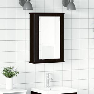 Berkfield Home Bathroom Mirror Cabinet Black Oak 42x12x60 cm Engineered Wood Size: 42 x 12 x 60 cm Black 42 x 12 x 60 cm Berkfield Home Bathroom Mirror Cabinet Black Oak 42x12x60 cm Engineered Wood Size: 42 x 12 x 60 cm Black 42 x 12 x 60 cm
