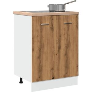 Berkfield Home Bottom Cabinet Lyon Artisan Oak 60x46x81.5 cm Engineered Wood in Brown Brown 60x46x81.5 cm Berkfield Home Bottom Cabinet Lyon Artisan Oak 60x46x81.5 cm Engineered Wood in Brown Brown 60x46x81.5 cm