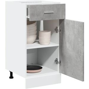 Berkfield Home Drawer Bottom Cabinet Lyon Concrete Grey 40x46x81.5 cm Engineered Wood Grey 40x46x81.5 cm Berkfield Home Drawer Bottom Cabinet Lyon Concrete Grey 40x46x81.5 cm Engineered Wood Grey 40x46x81.5 cm