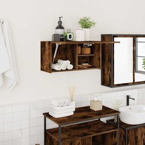 Berkfield Home Bathroom Wall Cabinet Smoked Oak 60x25x30 cm Engineered Wood in Brown Size: 60 x 25 x 30 cm Brown 60 x 25 x 30 cm Berkfield Home Bathroom Wall Cabinet Smoked Oak 60x25x30 cm Engineered Wood in Brown Size: 60 x 25 x 30 cm Brown 60 x 25 x 30 cm
