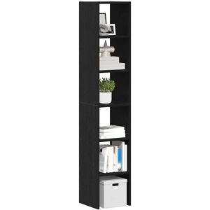 Berkfield Home Bookcases 2 pcs Stackable Black Oak 30x30x80 cm Engineered Wood Size: 30 x 30 x 80 cm Black 30 x 30 x 80 cm Berkfield Home Bookcases 2 pcs Stackable Black Oak 30x30x80 cm Engineered Wood Size: 30 x 30 x 80 cm Black 30 x 30 x 80 cm