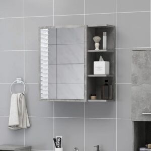 Berkfield Home Bathroom Mirror Cabinet Concrete Grey 62.5x20.5x64 cm Engineered Wood Grey 62.5x20.5x64 cm Berkfield Home Bathroom Mirror Cabinet Concrete Grey 62.5x20.5x64 cm Engineered Wood Grey 62.5x20.5x64 cm