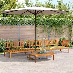 Berkfield Home 4 Piece Garden Pallet Sofa Set Solid Wood Acacia in Brown Brown Berkfield Home 4 Piece Garden Pallet Sofa Set Solid Wood Acacia in Brown Brown