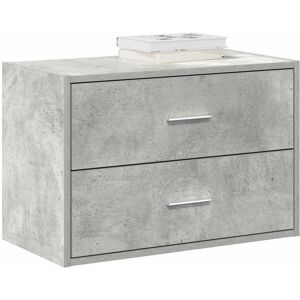 Berkfield Home Cabinet with 2 Drawers Concrete Grey 60x31x40 cm Engineered Wood Size: 60 x 31 x 40 cm Grey 60 x 31 x 40 cm Berkfield Home Cabinet with 2 Drawers Concrete Grey 60x31x40 cm Engineered Wood Size: 60 x 31 x 40 cm Grey 60 x 31 x 40 cm