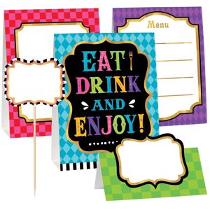 Amscan Mad Tea Party Buffet Drations Set Multicolor Amscan Mad Tea Party Buffet Drations Set Multicolor