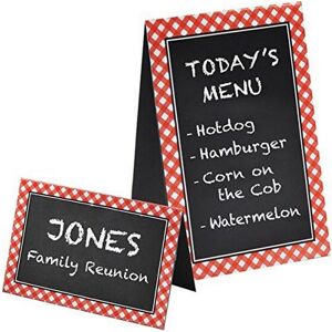 Amscan Picnic Party Chalk Board Dration (Pack of 8) in Silver Silver Amscan Picnic Party Chalk Board Dration (Pack of 8) in Silver Silver