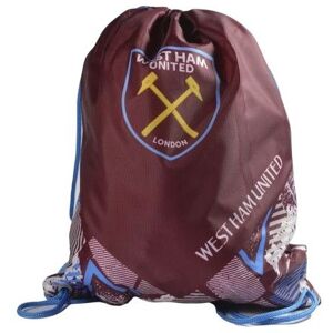 West Ham United FC Men's Vector Gym Drawstring Bag in Maroon Maroon West Ham United FC Men's Vector Gym Drawstring Bag in Maroon Maroon