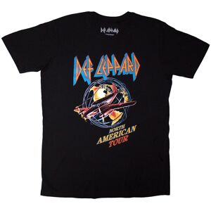Def Leppard Men's North American Tour T-Shirt in True Black Size: Small True Black S Def Leppard Men's North American Tour T-Shirt in True Black Size: Small True Black S