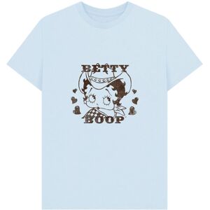 Betty Boop Men's Cowgirl T-Shirt in Light Blue Size: Medium Light Blue M Betty Boop Men's Cowgirl T-Shirt in Light Blue Size: Medium Light Blue M