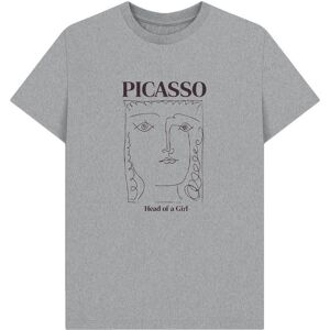 apoh Men's Head Of A Picasso T-Shirt in Grey Size: Large Grey L apoh Men's Head Of A Picasso T-Shirt in Grey Size: Large Grey L