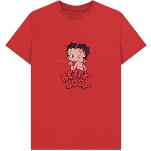 Betty Boop Men's Faded T-Shirt in Red Size: Medium Red M Betty Boop Men's Faded T-Shirt in Red Size: Medium Red M
