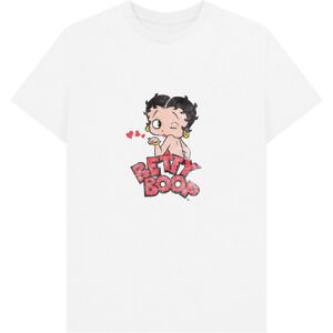 Betty Boop Men's Faded T-Shirt in White Size: 2XL White 2XL Betty Boop Men's Faded T-Shirt in White Size: 2XL White 2XL