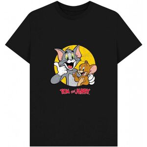 Tom & Jerry Men's Thumbs Up T-Shirt in Black Size: Medium Black M Tom & Jerry Men's Thumbs Up T-Shirt in Black Size: Medium Black M